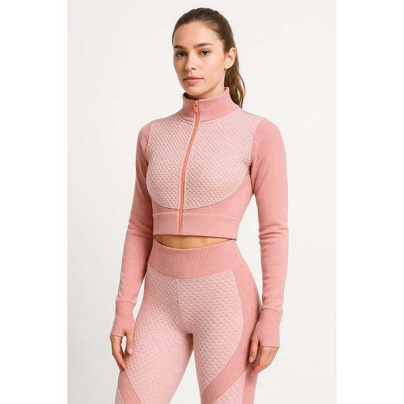 Pink 2-Piece Athletic Set – Size Large - Picture 1 of 16